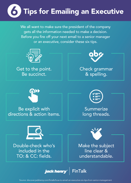 6 tips for addressing senior management in an email.